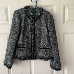 J Crew Lady Jacket Sparkling Constellation Tweed Jacket Size 12